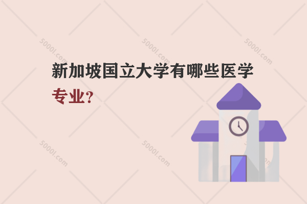 新加坡國立大學(xué)有哪些醫(yī)學(xué)專業(yè)？