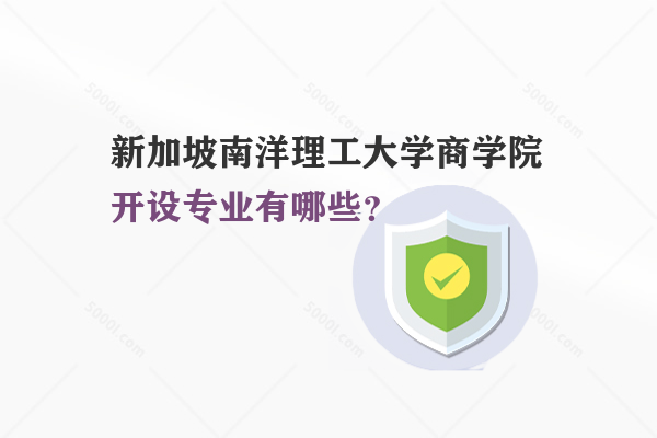 新加坡南洋理工大學(xué)商學(xué)院開設(shè)專業(yè)有哪些？