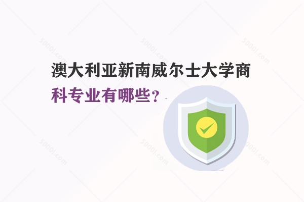 澳大利亞新南威爾士大學(xué)商科專業(yè)有哪些？